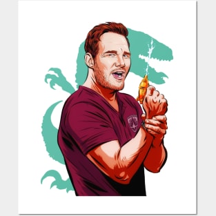 Chris Pratt - An illustration by Paul Cemmick Posters and Art